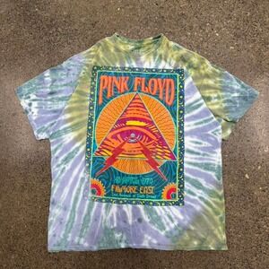 Pink Floyd Pyramid 1970 Filmore Tie-dye T-Shirt (Fits L)